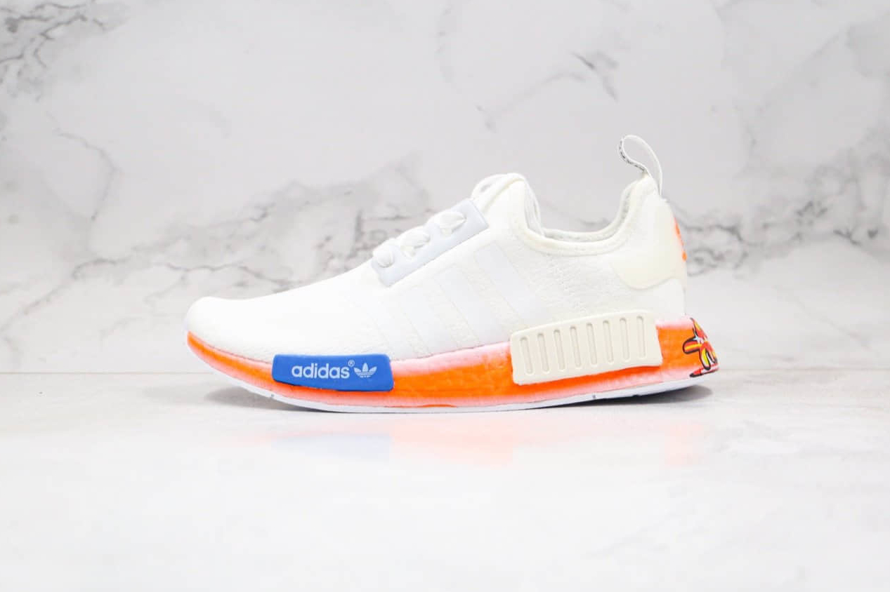 Adidas NMD_R1 'Graffiti - White Signal Coral' FV7852 - Stylish Streetwear Sneakers