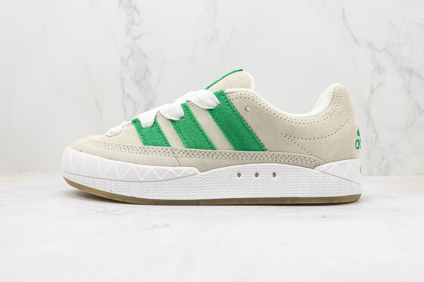 Adidas Bodega x BEAMS x Adimatic 'Off White Green' HR0776 - Limited Edition Athletic Sneakers
