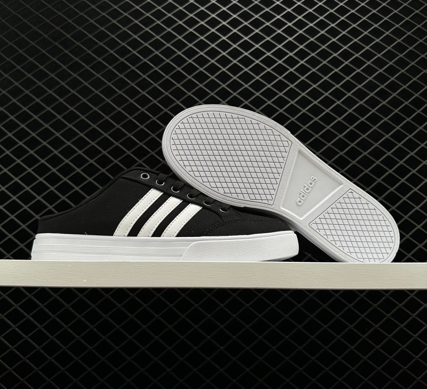 Adidas VS Set Mule Black White FX4850 - Stylish & Comfortable Footwear
