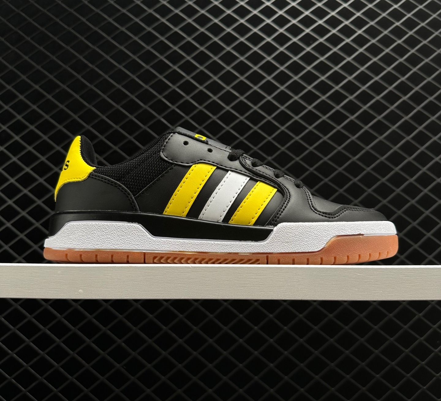 Adidas Neo Entrap Black Yellow White Sneakers FY5642