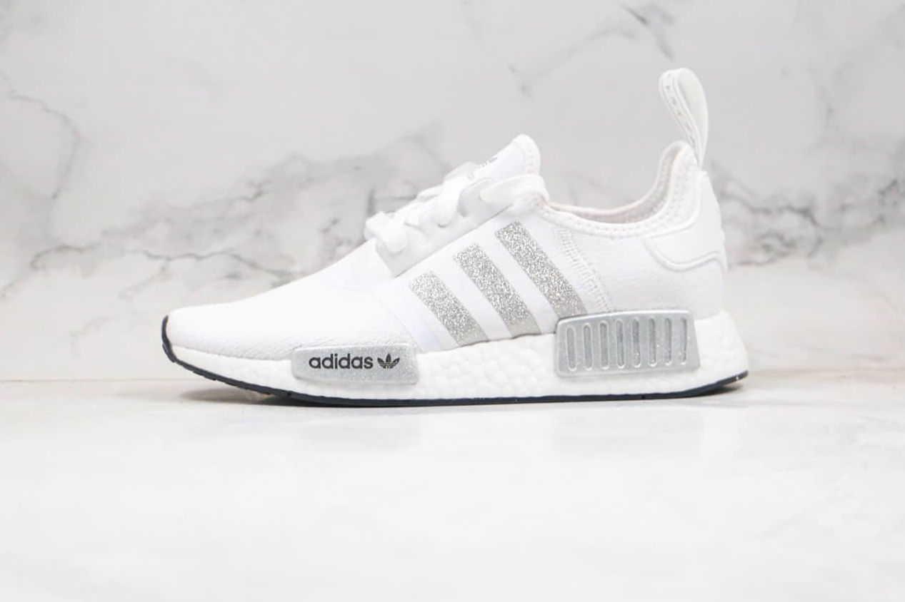 2020 Adidas NMD R1 RUNNER Primeknit White/Silver/Black FY9668 - Stylish and Comfortable Sneakers