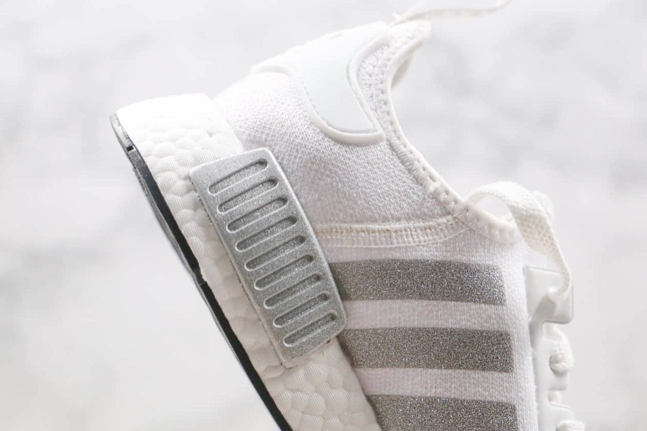 2020 Adidas NMD R1 RUNNER Primeknit White/Silver/Black FY9668 - Stylish and Comfortable Sneakers