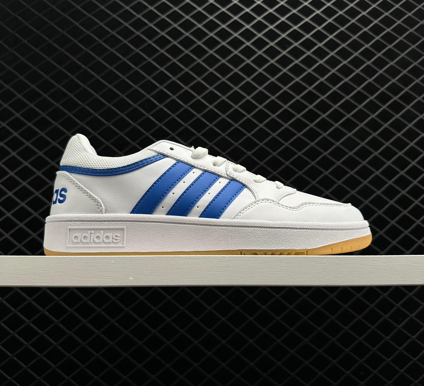 Adidas Hoops 3.0 Low Classic Vintage Shoes White Royal Blue | GY5435