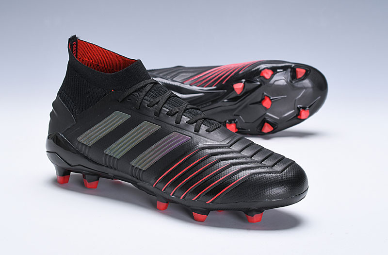 Adidas Predator 19.1 FG 'Black Active Red' BC0551 - Elite Performance Football Boots