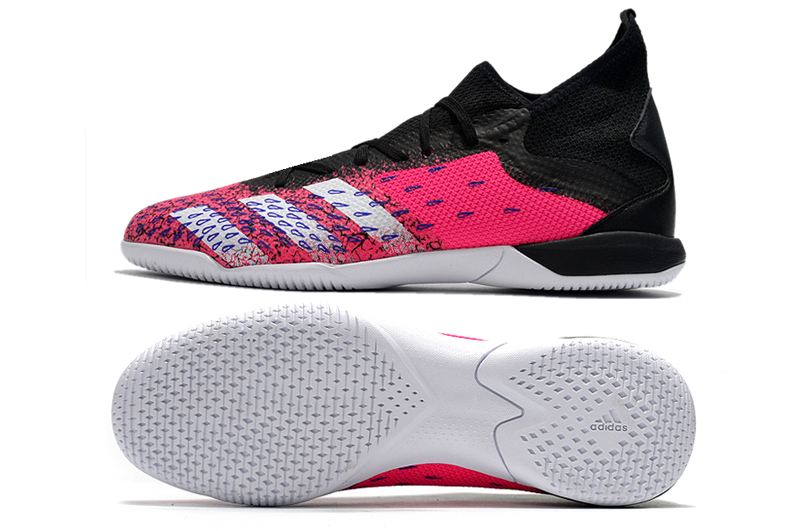 Adidas Predator Freak.3 IC Pink Black White - Ultimate Indoor Soccer Cleats