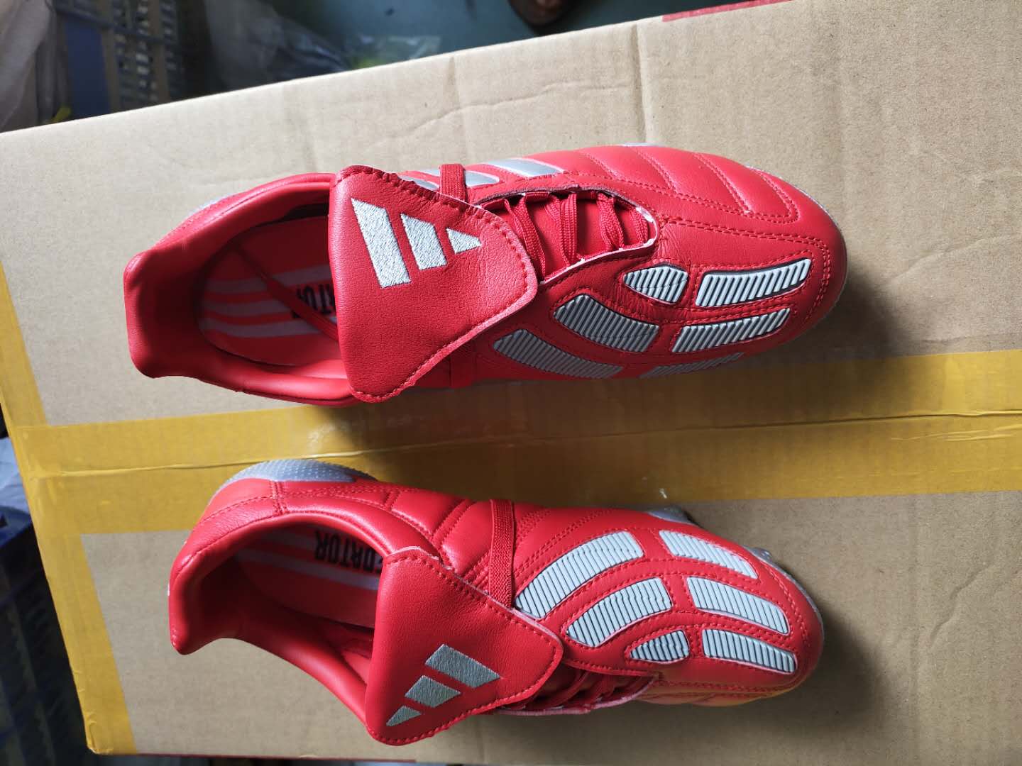 Adidas Predator Mania FG Tormentor Red Metallic Silver | Superior Soccer Cleats