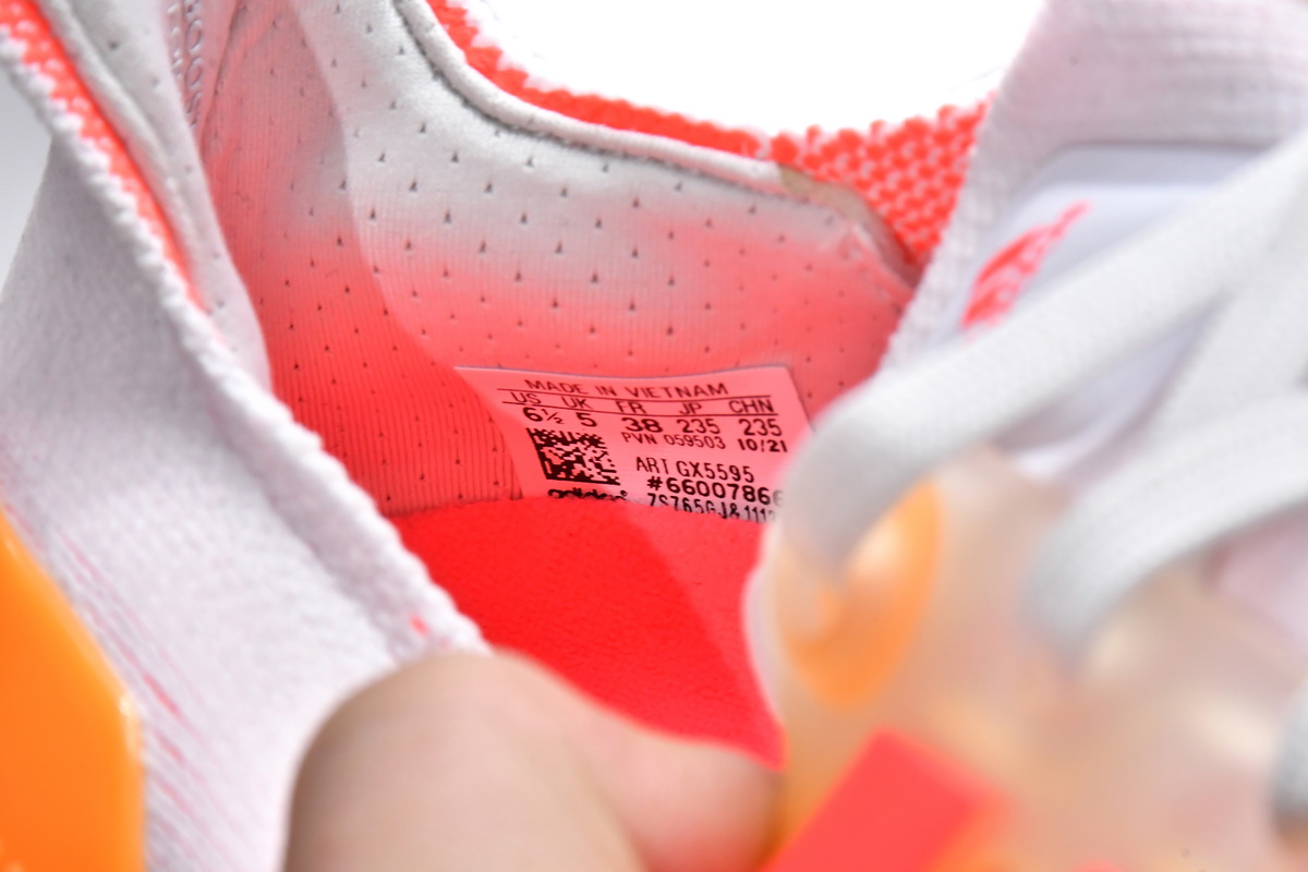 Adidas UltraBoost 22 White Flash Orange GX5595 | Lightweight, Responsive Performance Footwear