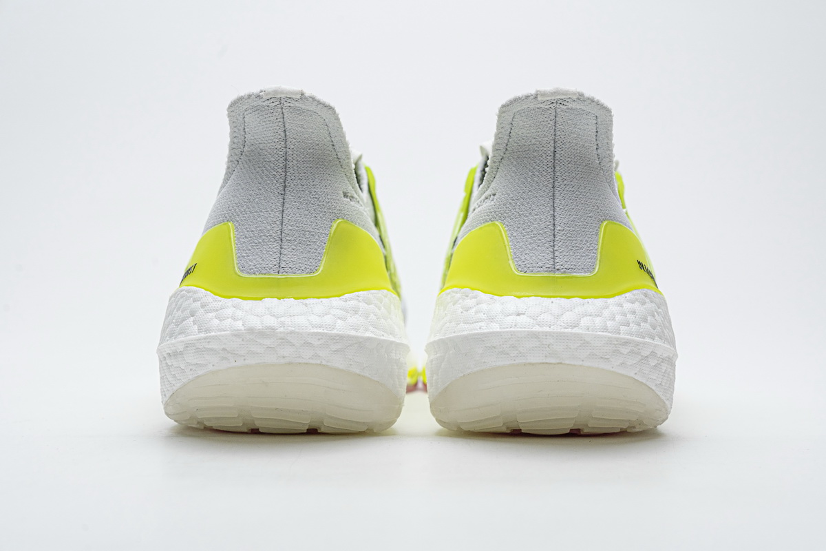 Adidas Ultra Boost 21 White Volt FY1214 - Energize Every Step!