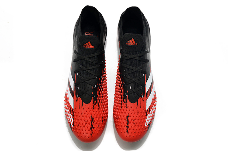 Adidas Predator Mutator 20.1 L AG Artificial Grass Soccer Cleats - Black Red | FW1066