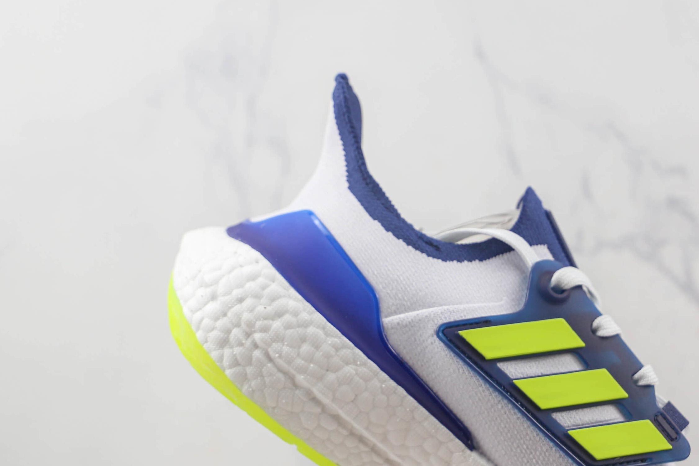 Adidas UltraBoost 22 White Solar Yellow Blue GZ7211 | Shop Now for a Stylish Look!