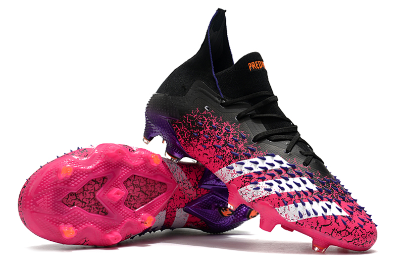 Adidas Predator Freak .1 FG 'Demonskin - Black Shock Pink' FW7241 - Dominant Control, Unmatched Style!
