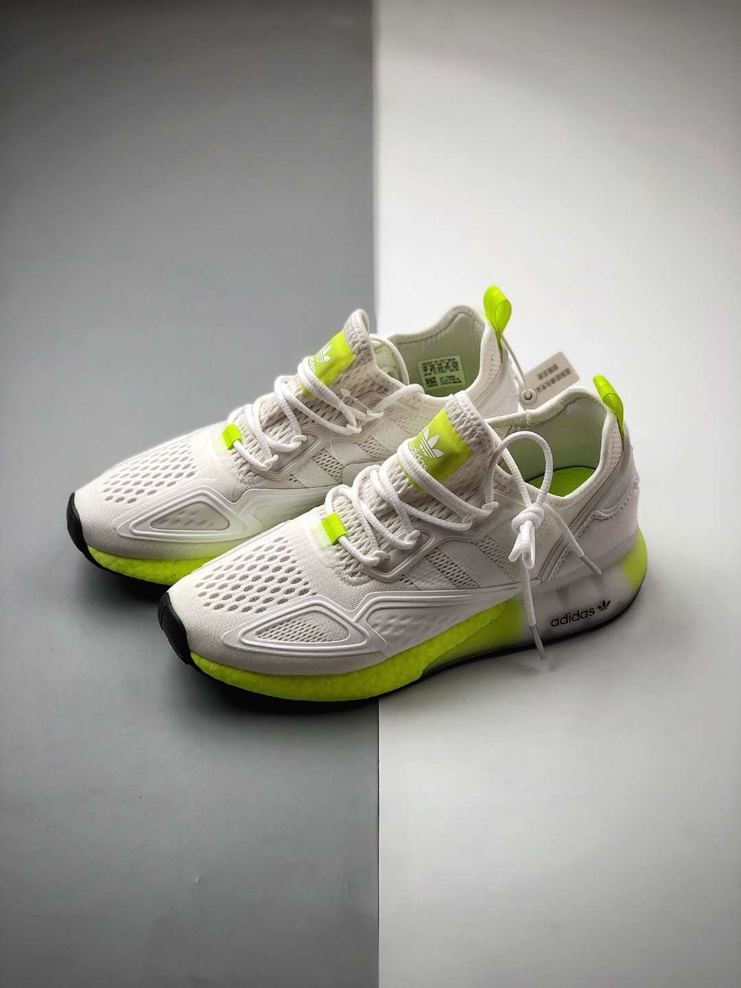 Adidas ZX 2K Boost 'White Solar Yellow' FW0480 - Latest Release from Adidas