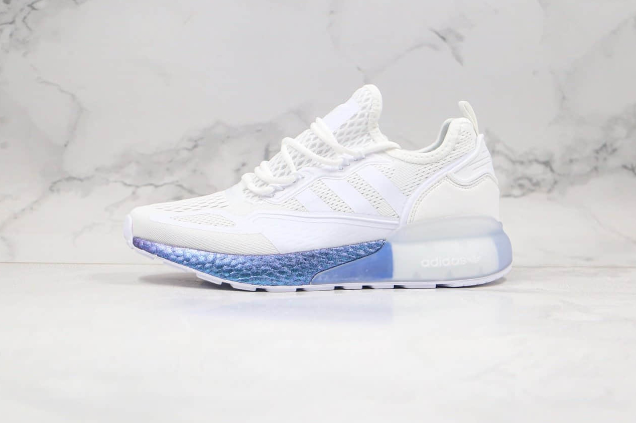Adidas ZX 2K Boost 'White Boost Blue Violet' FV2928 - Stylish and Comfortable Footwear