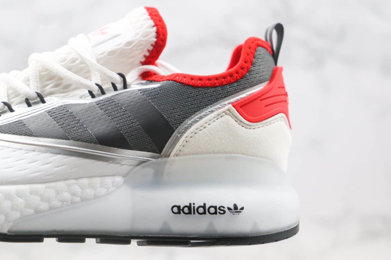 Adidas ZX 2K Boost J Mars Exploration - White/Gray/Red FX8774