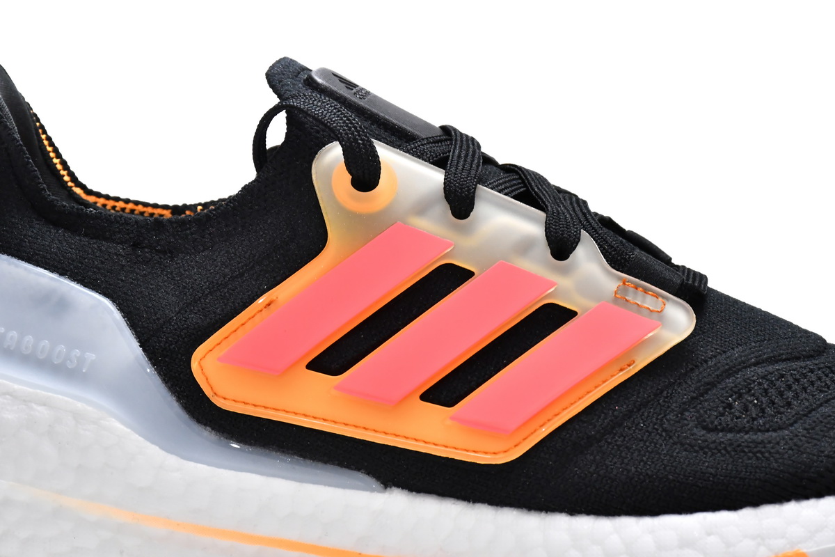 Adidas UltraBoost 22 Black Flash Orange GX5464 | Premium Running Shoes