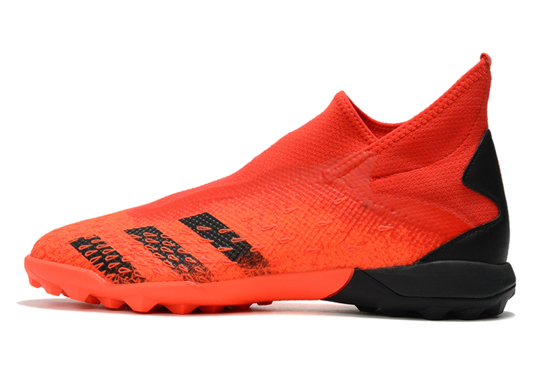 Adidas Predator Freak.3 Laceless TF 'Demonscale - Solar Red' FY6300 - Premium Turf Football Shoes