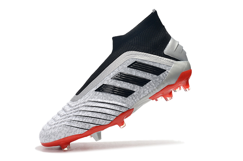 Adidas Predator 19+ FG Soccer Boots - Silver Black Red | Shop Now