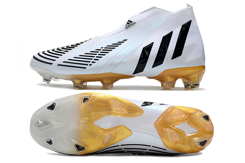 ADIDAS Predator Edge.1 FG Unite Football - Branca Dourada Preta | Advanced Soccer Cleats