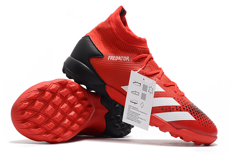 Adidas Predator 20.3 Laceless TF - Active Red Black Soccer Shoes