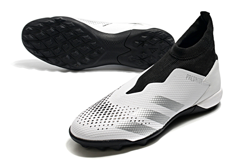 Adidas Predator Mutator 20.3 Turf Boots - White FW9193 | Laceless Design