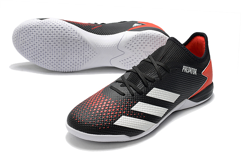Adidas Predator 20.3 L IC - Black/Red/White | Elite Indoor Soccer Shoes
