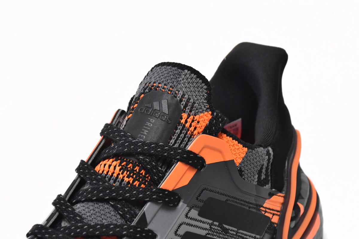 Adidas UltraBoost 20 Geometric Pack - Black Signal Orange FV8330 | Limited Edition Boost Sneakers