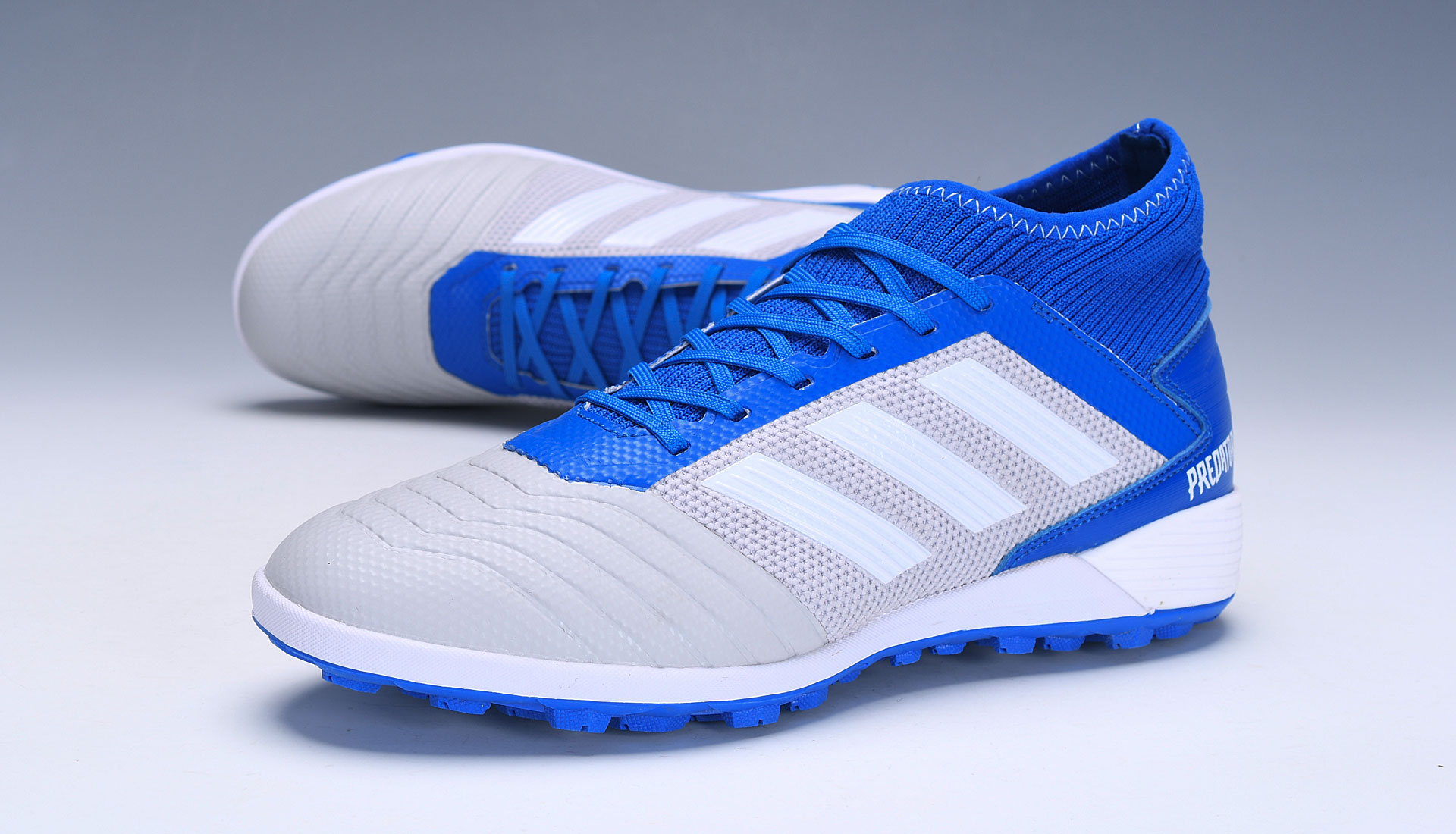 Adidas PREDATOR 19.3 TF Turf 'Grey Blue' BC0555 - Premium Performance Football Shoes