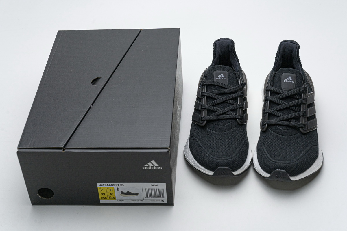Adidas UltraBoost 21 'Core Black' - FY0378 | High-Performance Running Shoes