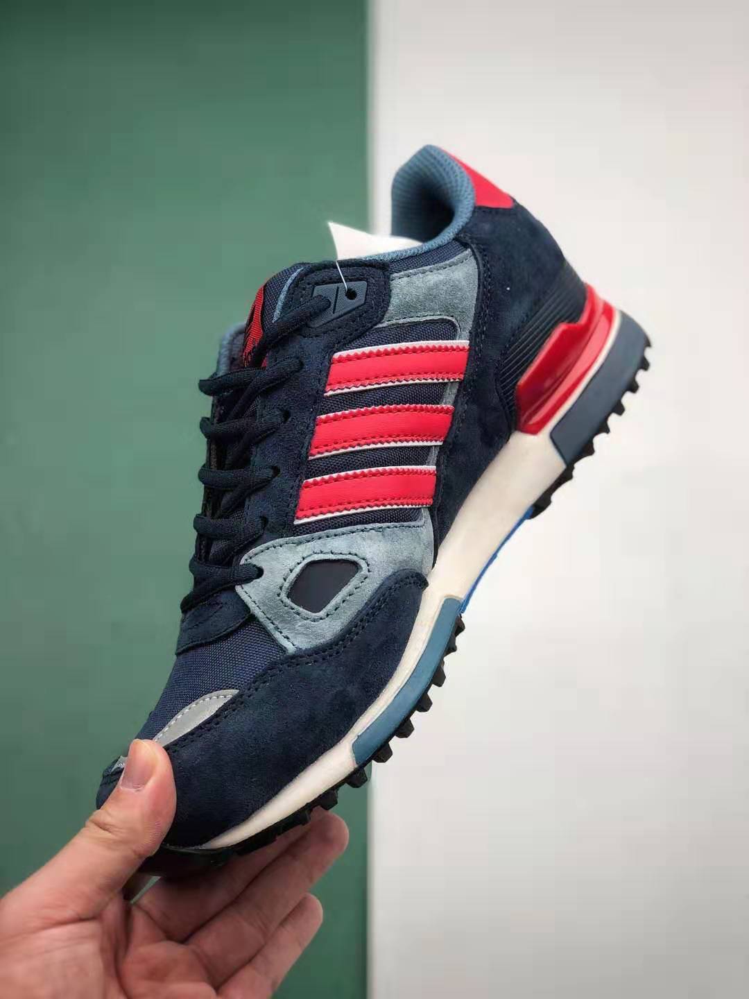 Adidas ZX 750 Navy Black Red M18260 - Stylish Sneakers for Sporty Men