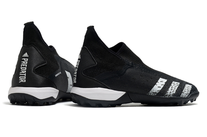 Adidas Predator Freak .3 Laceless TF - Core Black White | Ultimate Football Turf Shoes