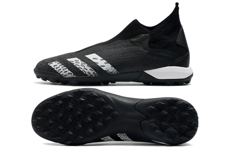Adidas Predator Freak .3 Laceless TF - Core Black White | Ultimate Football Turf Shoes