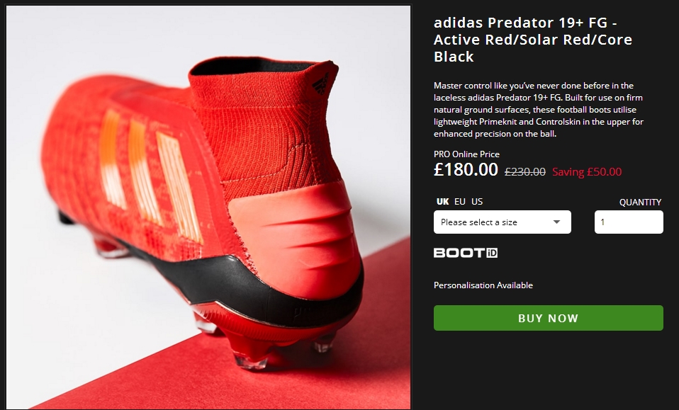 Adidas Predator 19.1 FG Red Black Soccer Cleats BC0552 - Premium Performance Footwear