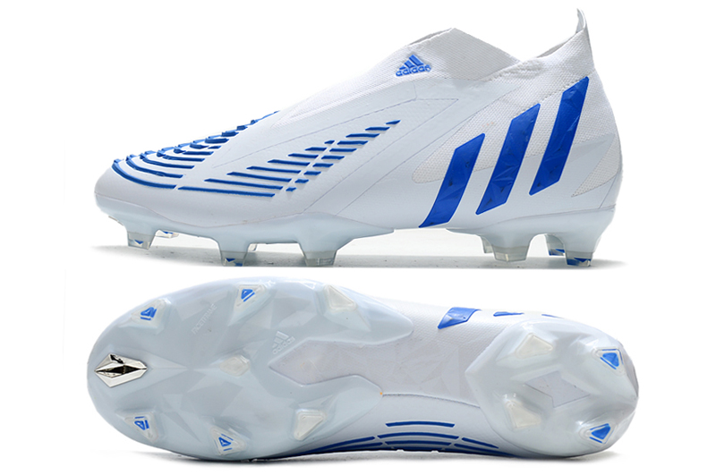 Adidas Predator Edge+ FG White Hi-Res Blue GV7375 | Top Performance Football Boots