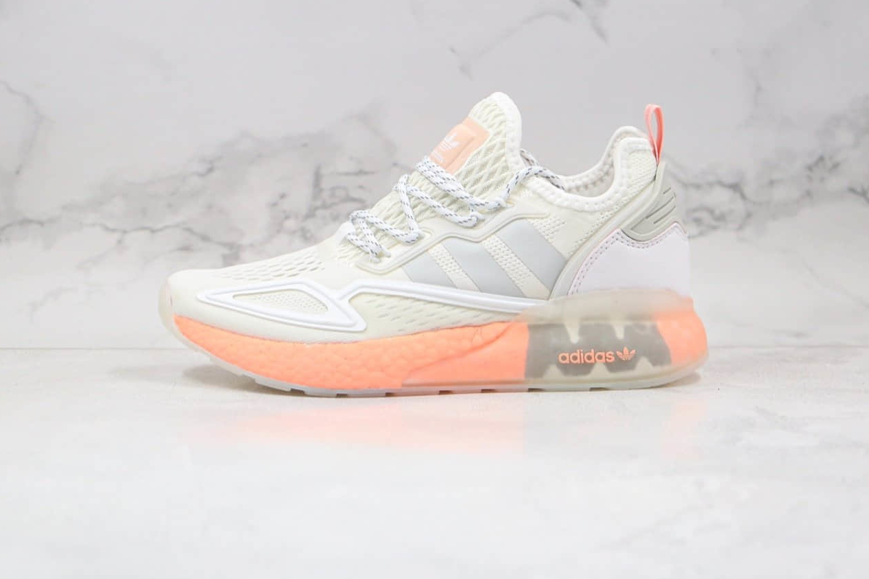 Adidas ZX 2K Boost White Glow Pink FY2013 - Trendy and Stylish Sneakers