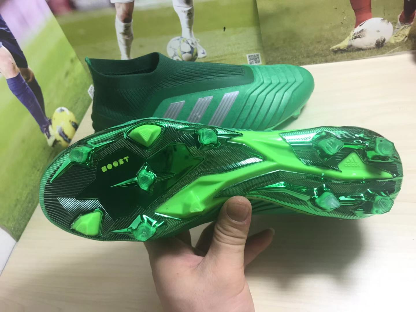 Adidas Predator 19+ FG Soccer Cleats - Green Silver Available Now