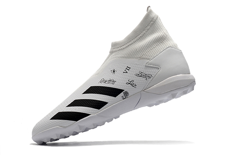Adidas Predator 20.3 Laceless TF - Black White: Superior Football Performance