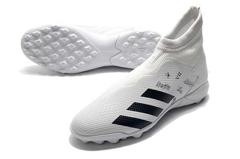 Adidas Predator 20.3 Laceless TF - Black White: Superior Football Performance